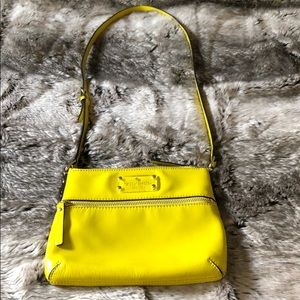 Kate Spade yellow patent leather bag